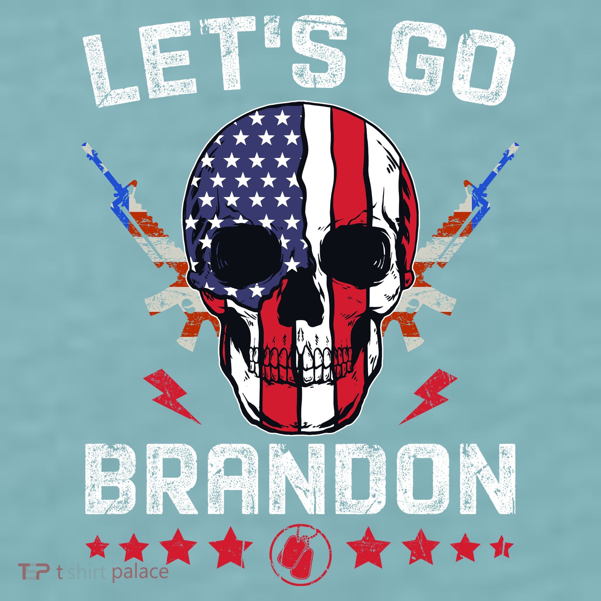 Let's Go Brandon 4th Of July Sueded Cloud Jersey T-Shirt