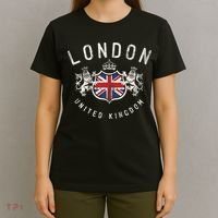 London Great Britain Vintage Crown Flag T-Shirt thumb 4