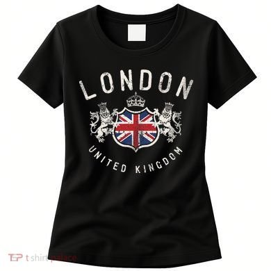 London Great Britain Vintage Crown Flag Women's T-Shirt