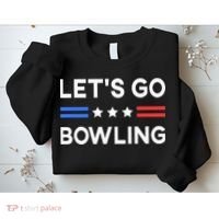 Lets Go Bowling Conservative US Flag Bowler Lucky Bowling Sweatshirt thumb 2
