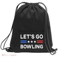 Lets Go Bowling Conservative US Flag Bowler Lucky Bowling Sweatshirt Cinch Pack Bag thumb 0