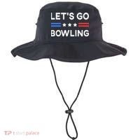 Lets Go Bowling Conservative US Flag Bowler Lucky Bowling Bucket Hat thumb 0