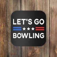 Lets Go Bowling Conservative US Flag Bowler Lucky Bowling Coaster thumb 0