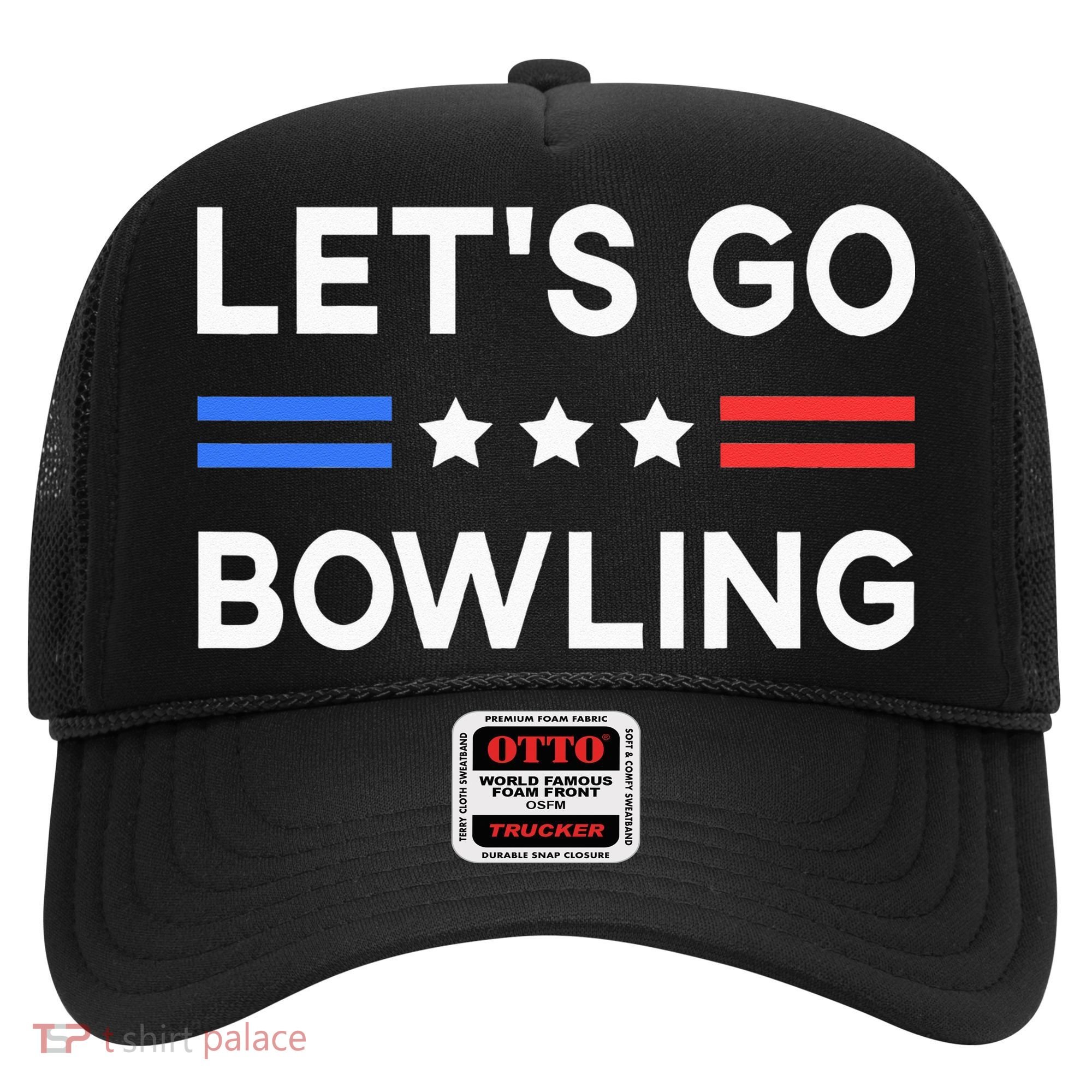 Lets Go Bowling Conservative US Flag Bowler Lucky Bowling Hat