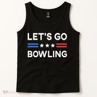 Lets Go Bowling Conservative US Flag Bowler Lucky Bowling Tank Top thumb 2
