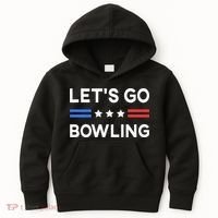 Lets Go Bowling Conservative US Flag Bowler Lucky Bowling Kids Hoodie thumb 0