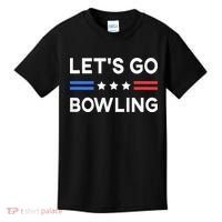 Lets Go Bowling Conservative US Flag Bowler Lucky Bowling Kids T-Shirt thumb 0