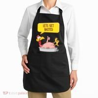 Lets Get Basted Funny Thanksgiving Turkey Apron thumb 2
