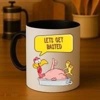 Lets Get Basted Funny Thanksgiving Turkey Coffee Mug thumb 4