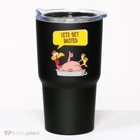 Lets Get Basted Funny Thanksgiving Turkey Tumbler thumb 0