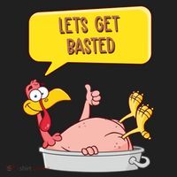 Lets Get Basted Funny Thanksgiving Turkey Tumbler thumb 3