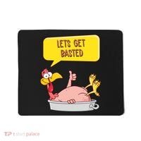 Lets Get Basted Funny Thanksgiving Turkey Mousepad thumb 0