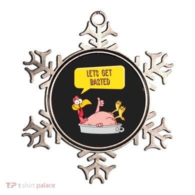 Lets Get Basted Funny Thanksgiving Turkey Ornament