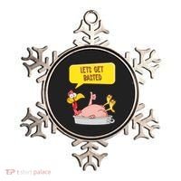 Lets Get Basted Funny Thanksgiving Turkey Ornament thumb 0