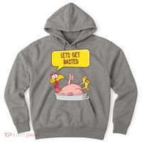 Lets Get Basted Funny Thanksgiving Turkey Hoodie thumb 0