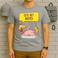 Lets Get Basted Funny Thanksgiving Turkey T-Shirt thumb 6