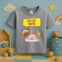 Lets Get Basted Funny Thanksgiving Turkey Toddler T-Shirt thumb 3