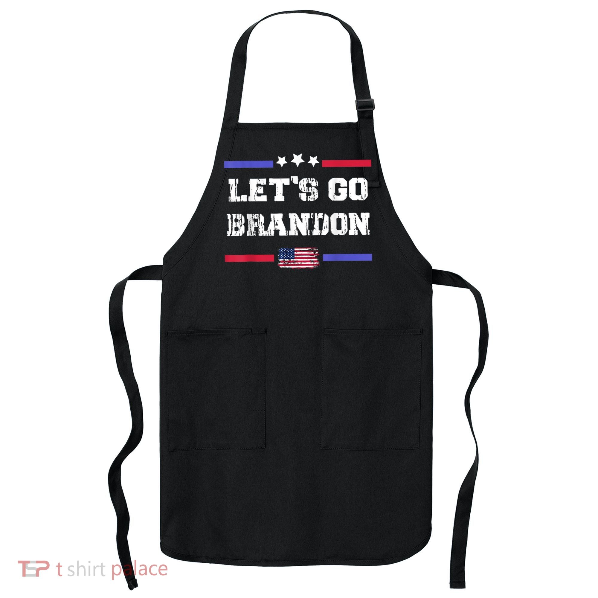 Let's Go Brandon Conservative Anti Liberal US Flag Apron