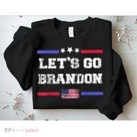 Let's Go Brandon Conservative Anti Liberal US Flag Sweatshirt thumb 2
