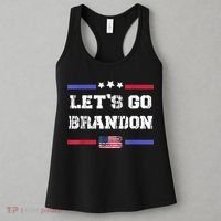 Let's Go Brandon Conservative Anti Liberal US Flag Women's Tank Top thumb 3