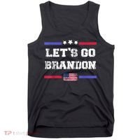 Let's Go Brandon Conservative Anti Liberal US Flag Tank Top thumb 0