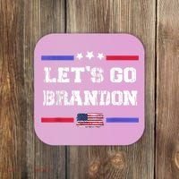Let's Go Brandon Conservative Anti Liberal US Flag Coaster thumb 0