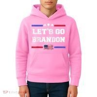 Let's Go Brandon Conservative Anti Liberal US Flag Kids Hoodie thumb 4