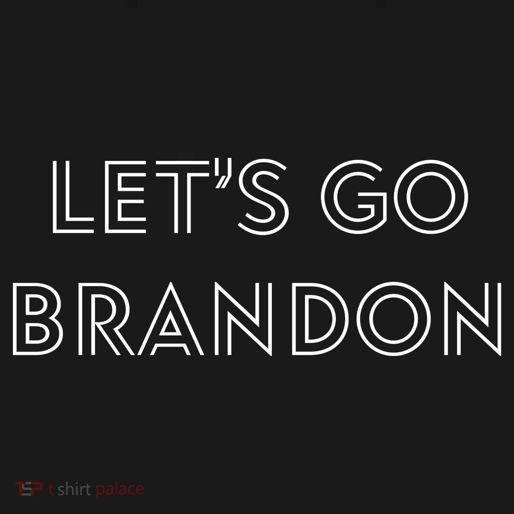 Lets Go Brandon Retro Font Ornament