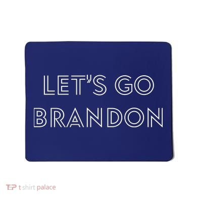 Lets Go Brandon Retro Font Mousepad