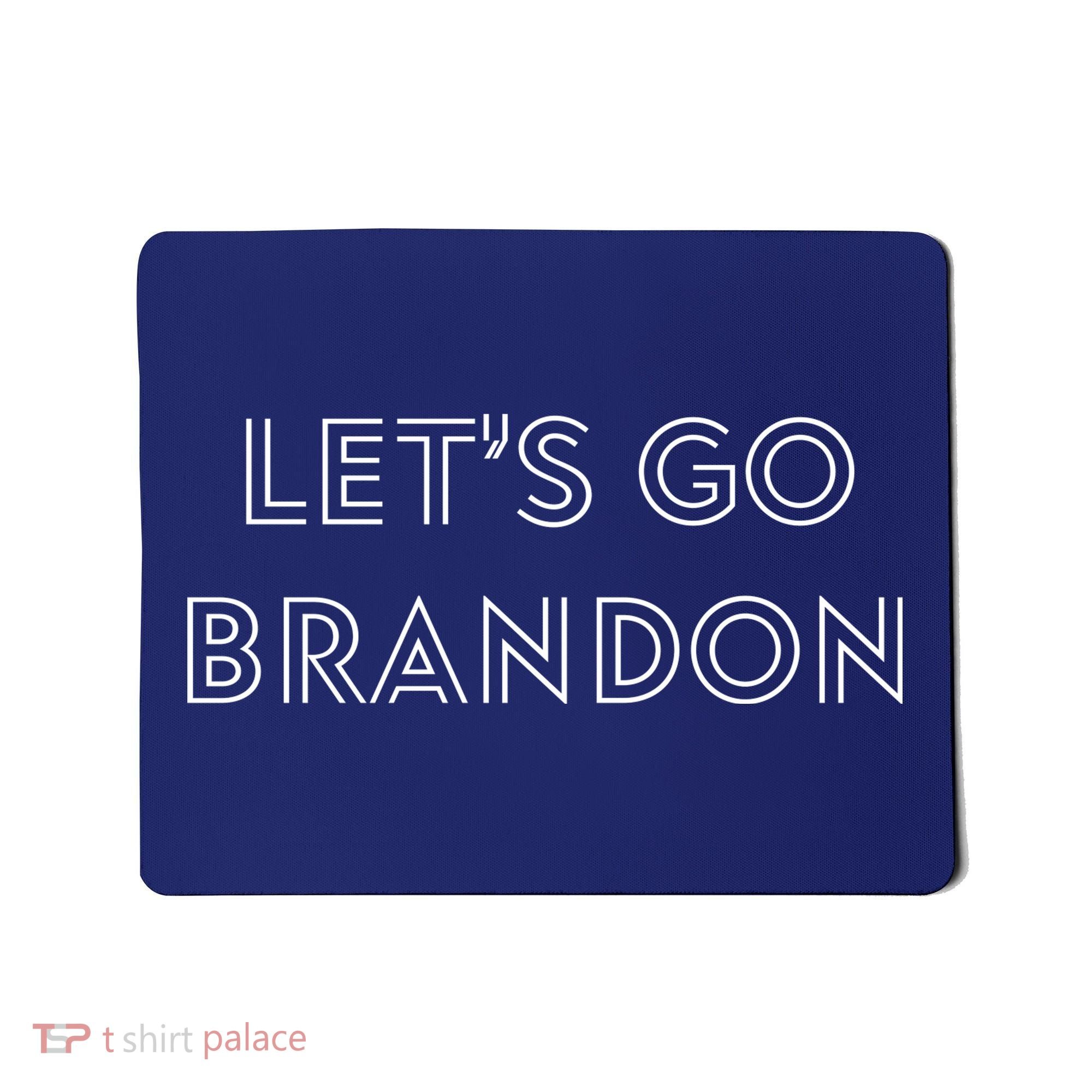 Lets Go Brandon Retro Font Mousepad