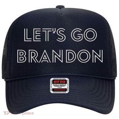 Lets Go Brandon Retro Font Hat