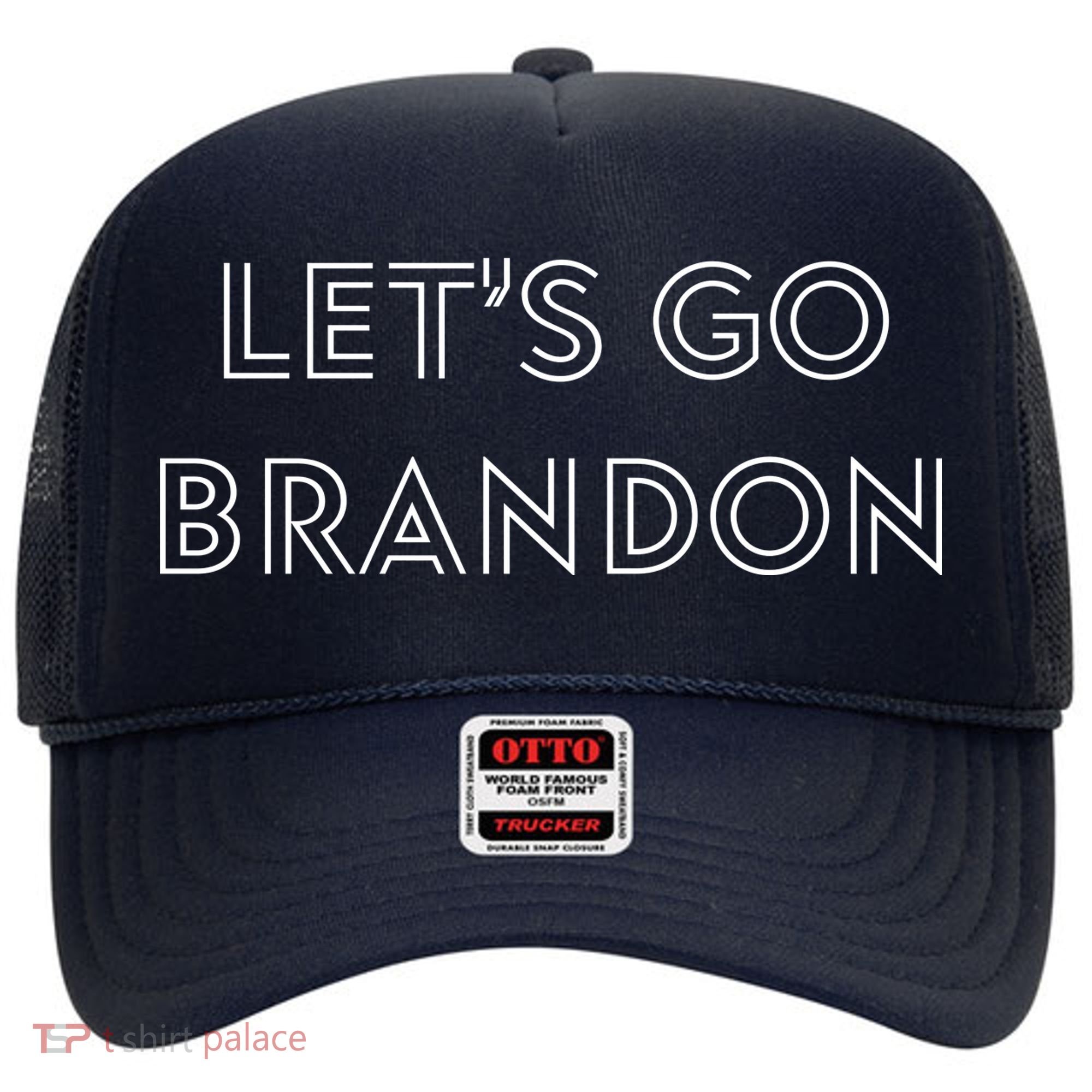 Lets Go Brandon Retro Font Hat