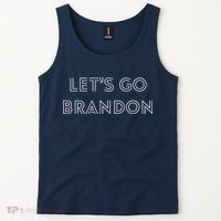 Lets Go Brandon Retro Font Tank Top thumb 2