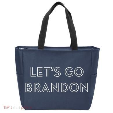 Lets Go Brandon Retro Font Tote Bag