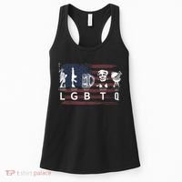 Liberty Guns Beer Trump BBQ Funny Costume LGBT Women's Tank Top thumb 0