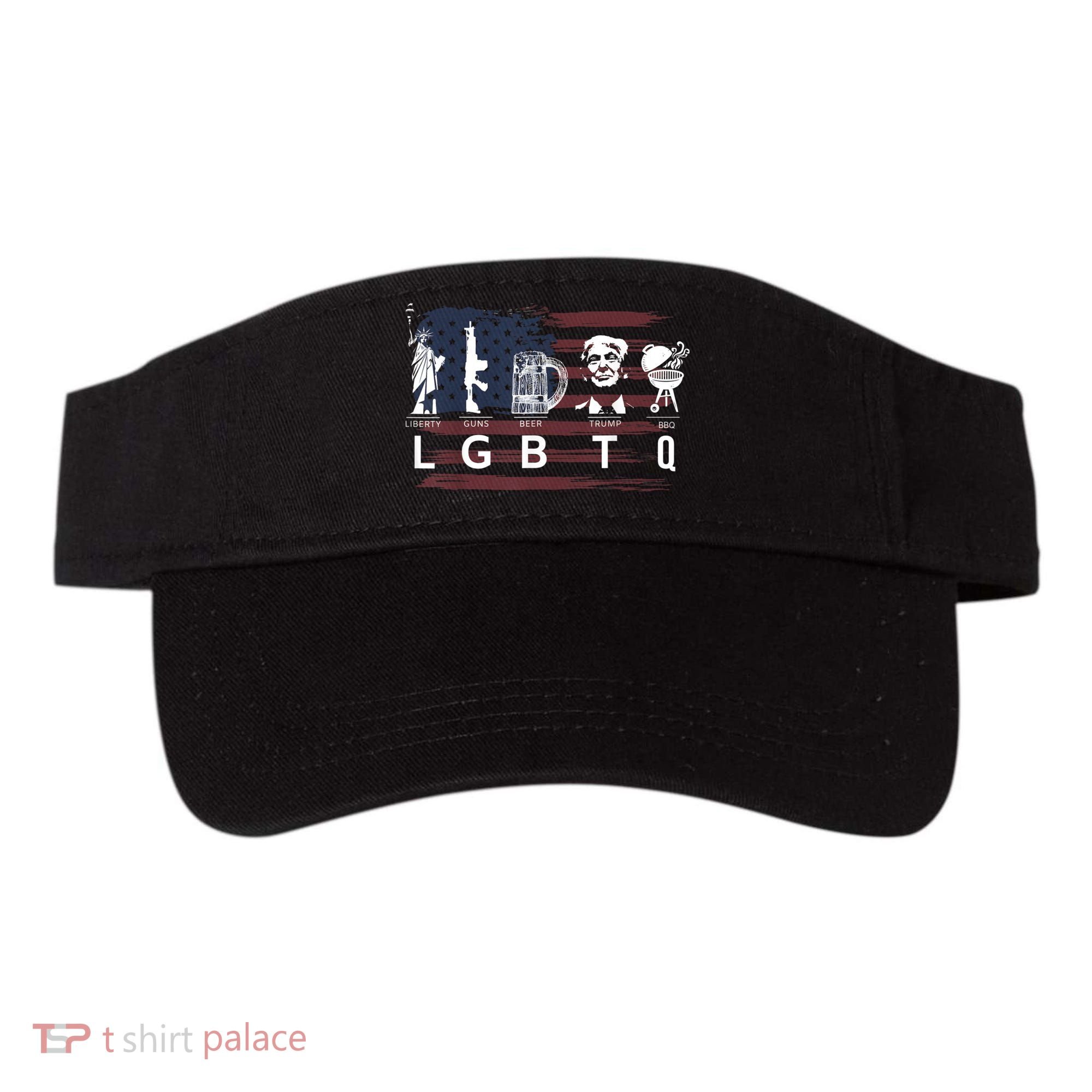 Liberty Guns Beer Trump BBQ Funny Costume LGBT Visor