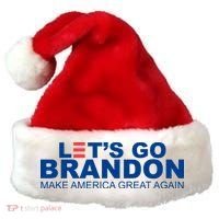 Let's Go Brandon Make America Great Again Santa Hat thumb 0