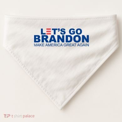 Let's Go Brandon Make America Great Again USA-Made Doggie Bandana