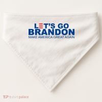 Let's Go Brandon Make America Great Again USA-Made Doggie Bandana thumb 0