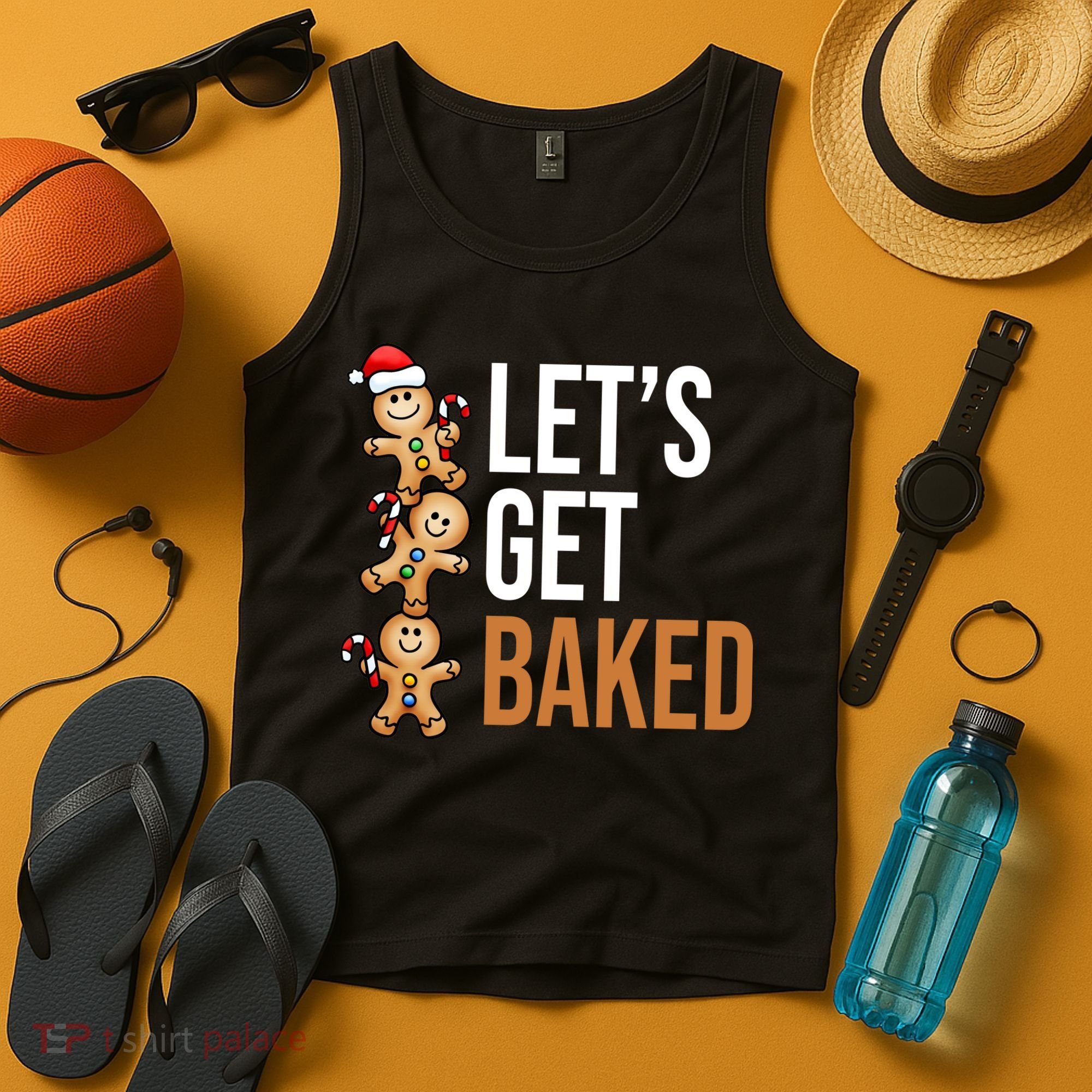 Let's Get Baked Gingerbread Cookies Tank Top