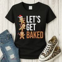 Let's Get Baked Gingerbread Cookies Women's T-Shirt thumb 3