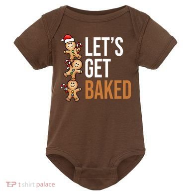 Let's Get Baked Gingerbread Cookies Baby Bodysuit