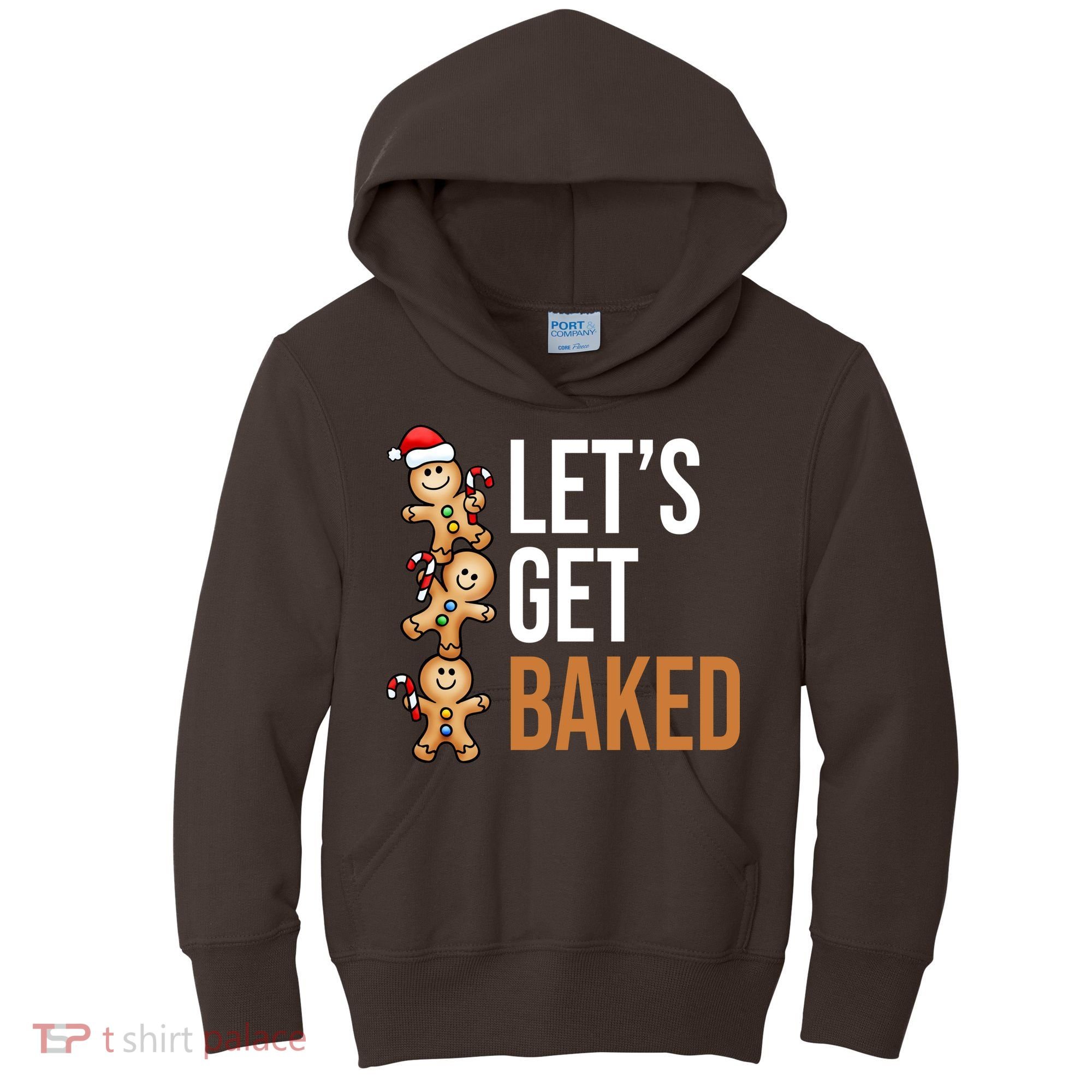 Let's Get Baked Gingerbread Cookies Kids Hoodie