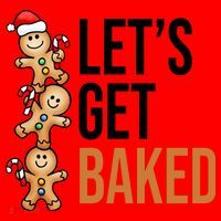 Let's Get Baked Gingerbread Cookies Santa Hat thumb 1