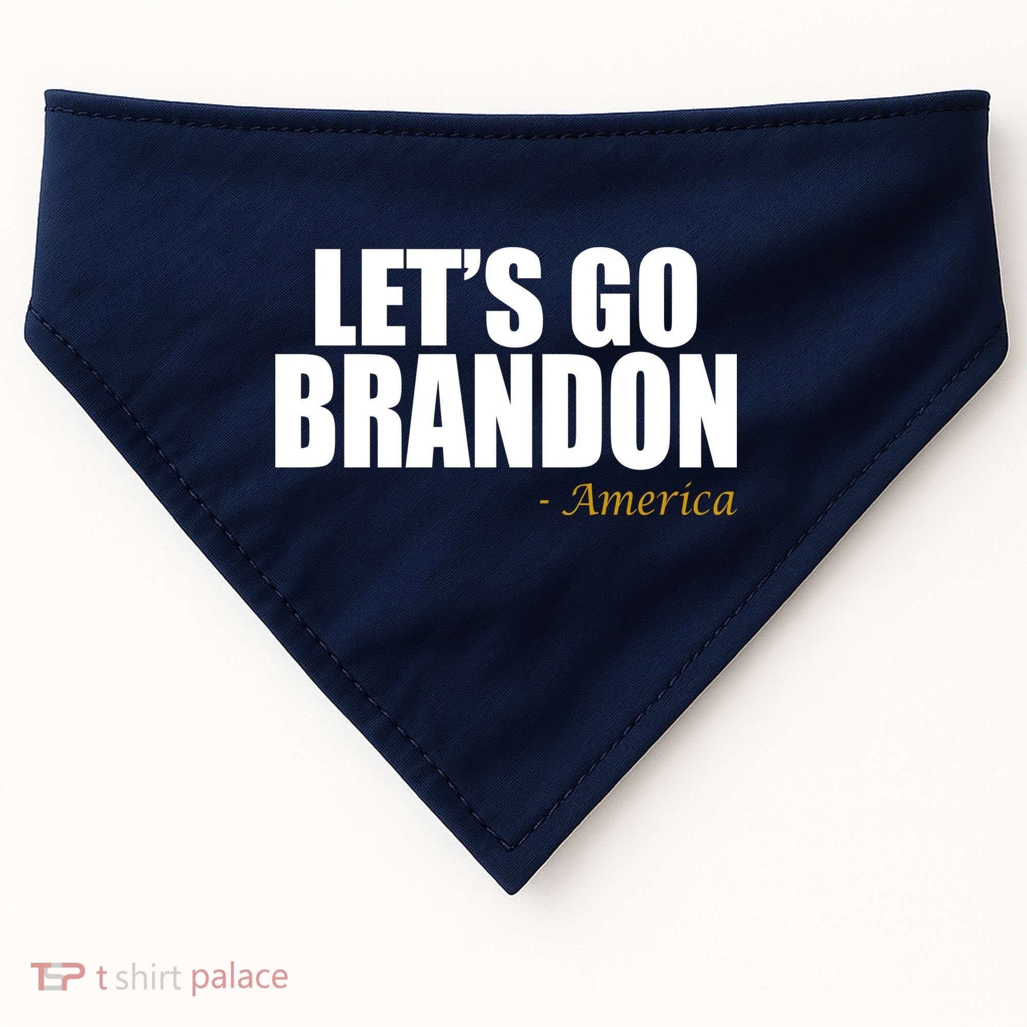 Let's Go Brandon, America USA-Made Doggie Bandana