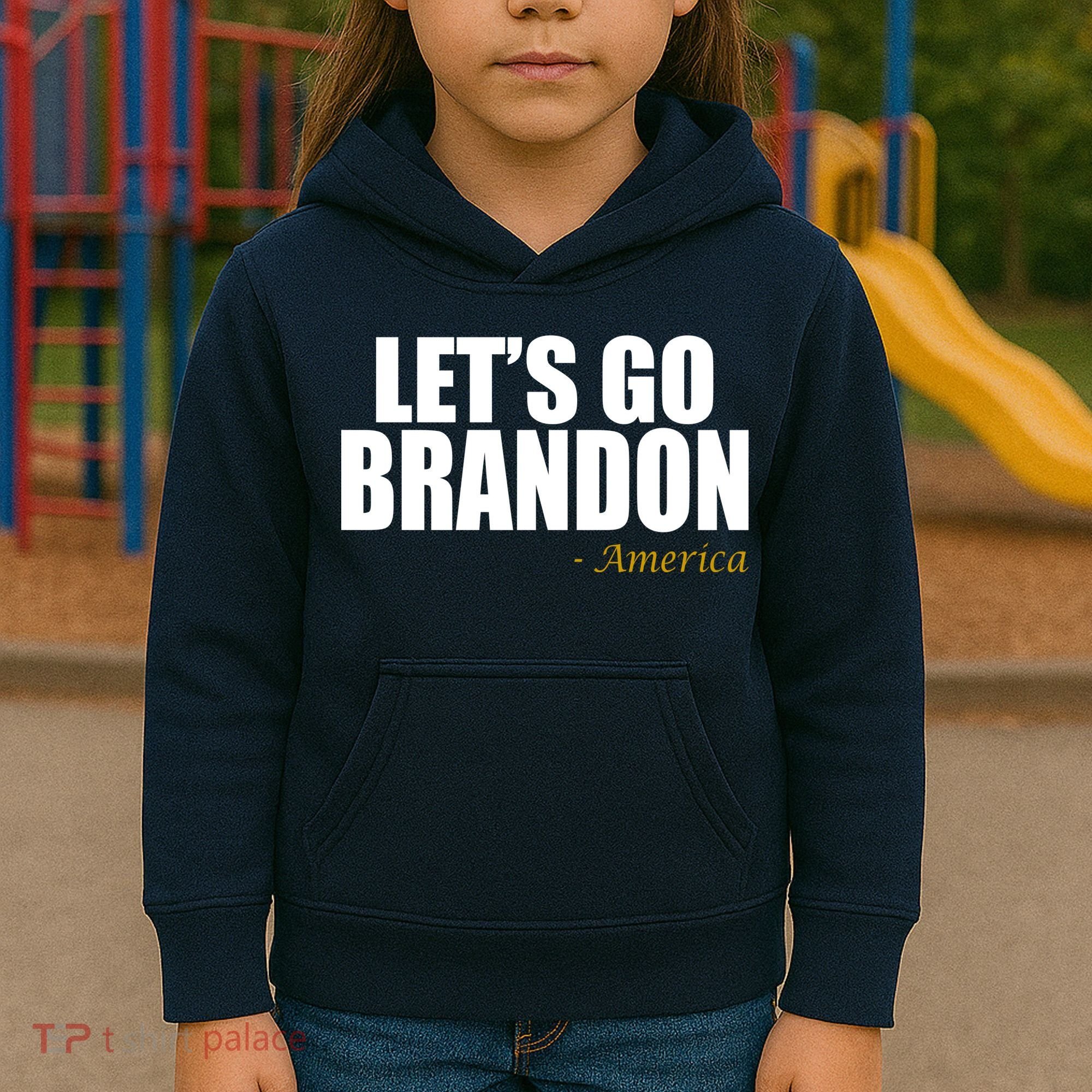 Let's Go Brandon, America Kids Hoodie