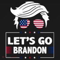 Let's Go Brandon USA Hipster Republican FJB Anti Biden Chant T-Shirt thumb 7