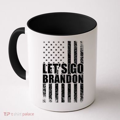 LetS Go Brandon Conservative Anti Liberal Us Flag Gift Coffee Mug