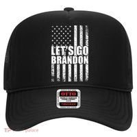 LetS Go Brandon Conservative Anti Liberal Us Flag Gift Hat thumb 0
