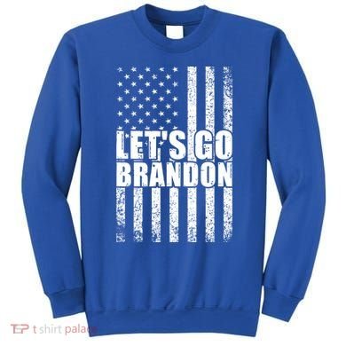LetS Go Brandon Conservative Anti Liberal Us Flag Gift Sweatshirt